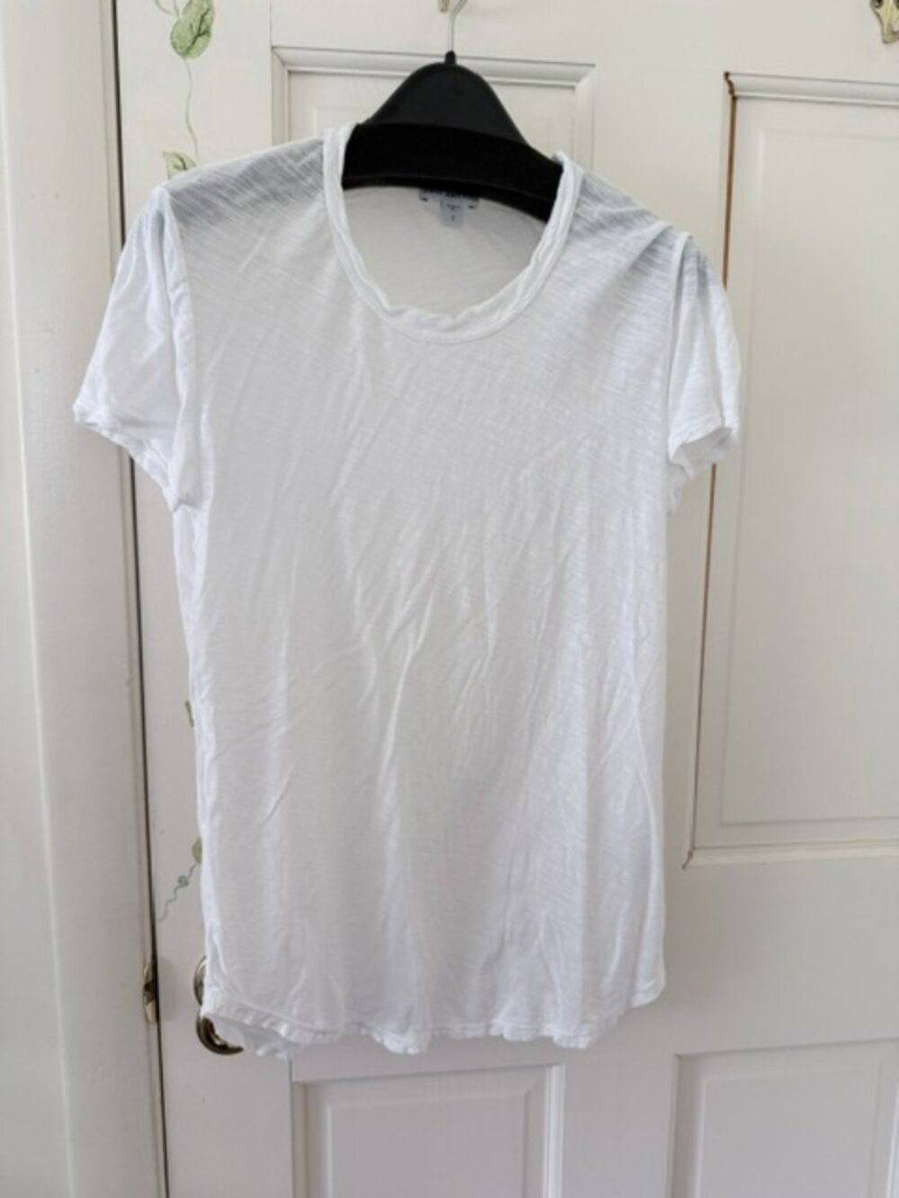 Sheer Slub Crew Neck Tee